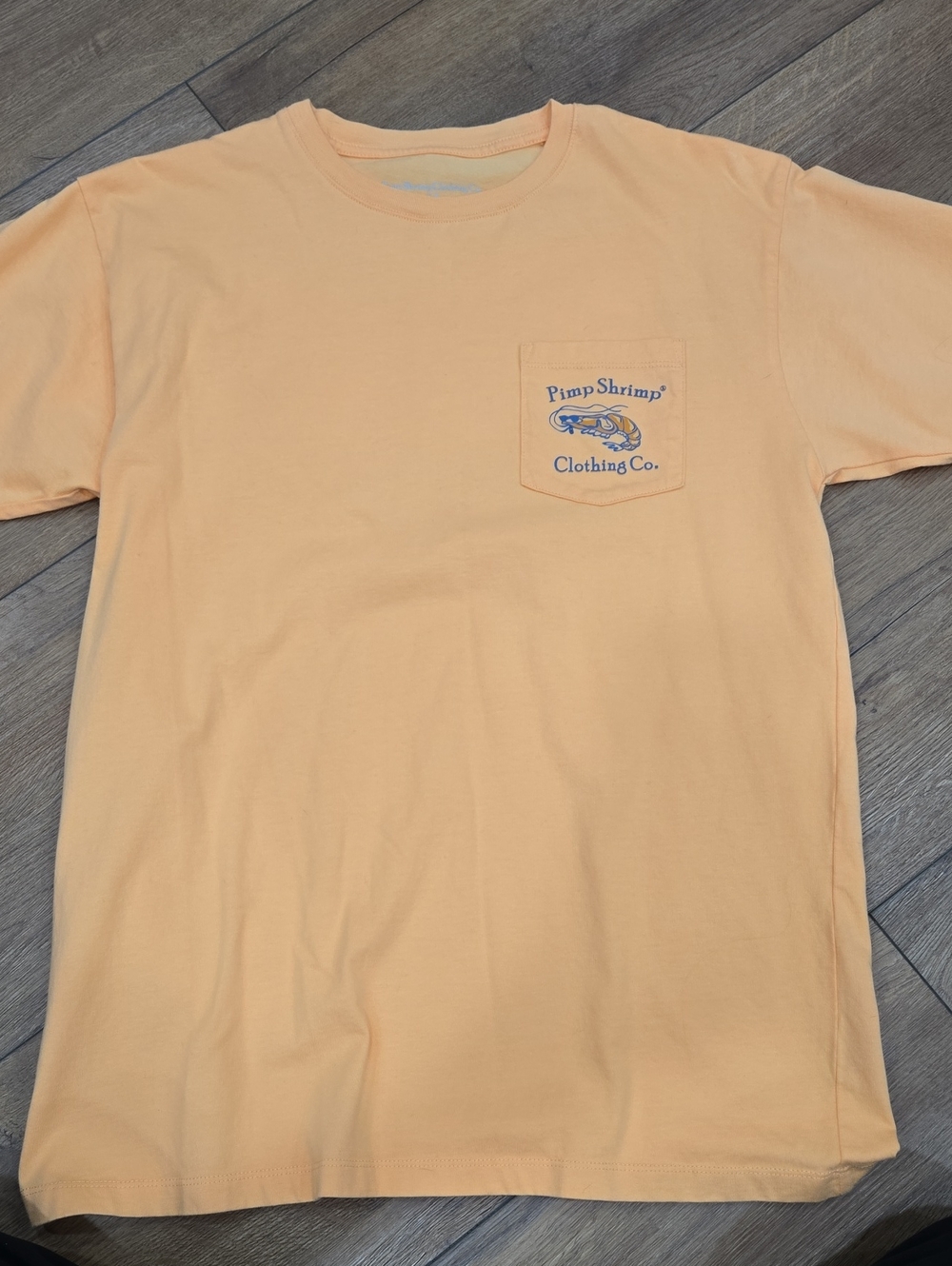Peach Short-Sleeve Pocket Tee for Men